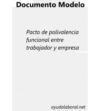 Pacto de polivalencia funcional entre trabajador y empresa