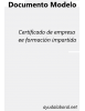 Certificado de empresa de formación impartida